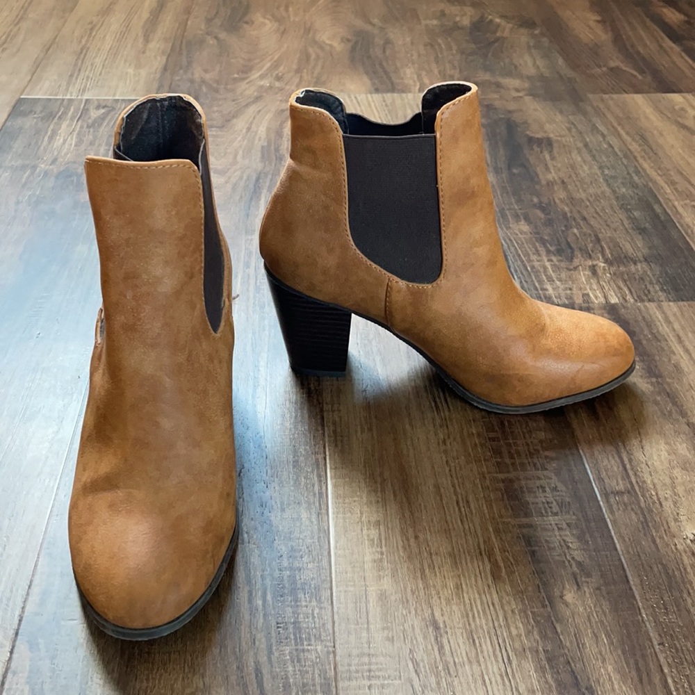 Brown Suede Booties